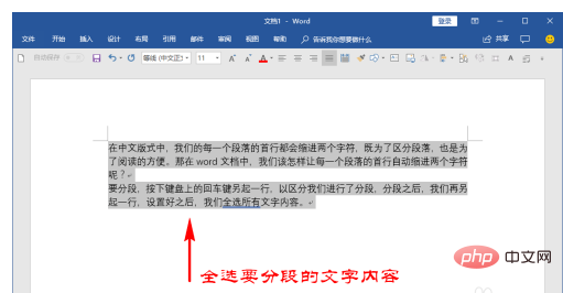 単語の段落の先頭を 2 文字分インデントする方法