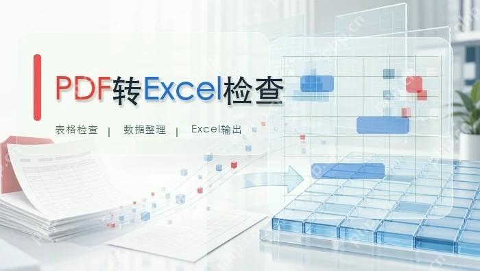PDF怎么免费转换成Excel表格?导出后行列错位怎么检查?封面图