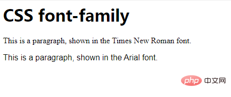 How to set fonts in css