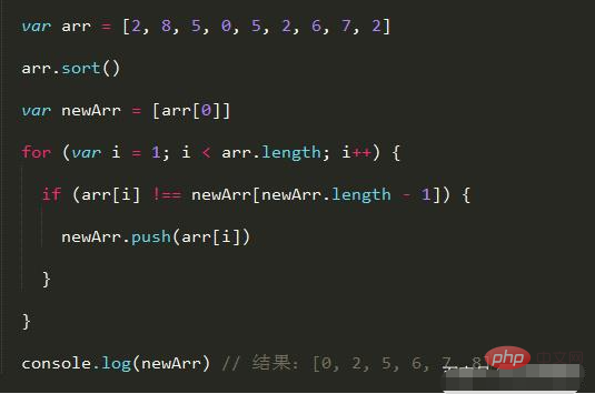 Was ist die Methode, um Duplikate aus dem JS-Array zu entfernen?