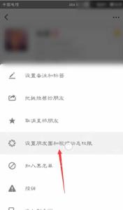 微信好友资料页设置朋友圈和视频动态权限入口