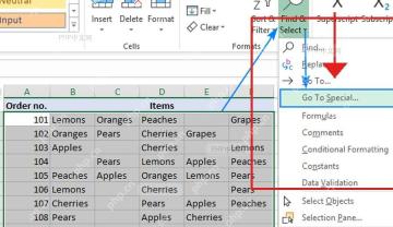 第一步:打开定位条件对应的 Excel 操作界面