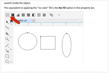 CorelDRAW 在对象上拖动交互式填充控制线