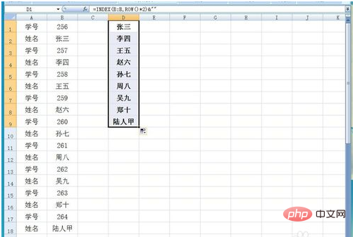 How to extract persons name in excel