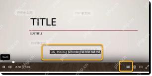 Microsoft Stream怎么开启自动字幕