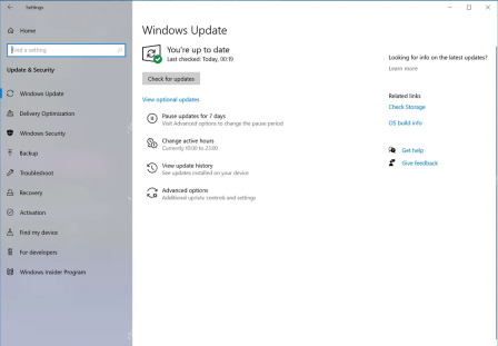 Win10 Windows Update 页面左侧 Windows Insider Program 入口
