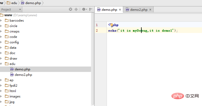 How to debug programs in phpstorm