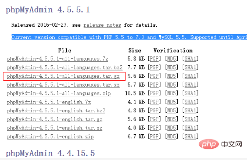 Linuxでphpmyadminを設定するにはどうすればよいですか?