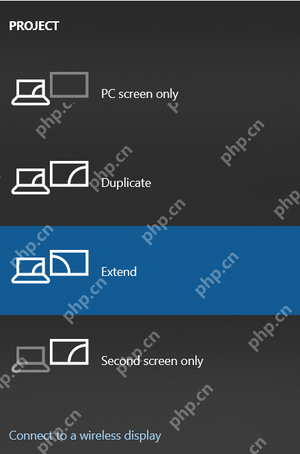 win10切换多显示器的快捷键是什么_win10多屏显示模式快捷切换指南 - php中文网