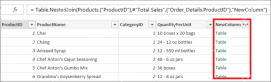 Power Query 合并结果中出现 NewColumn 的 Table 列和展开按钮