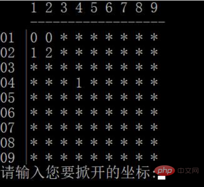 Simple games in c language - Minesweeper game