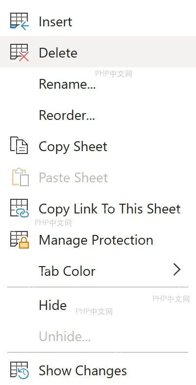 Excel 右键工作表标签删除包含数据透视表的工作表