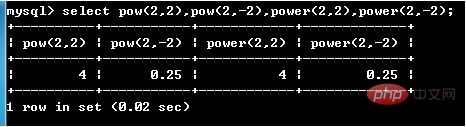 mysql數學函數有哪些？