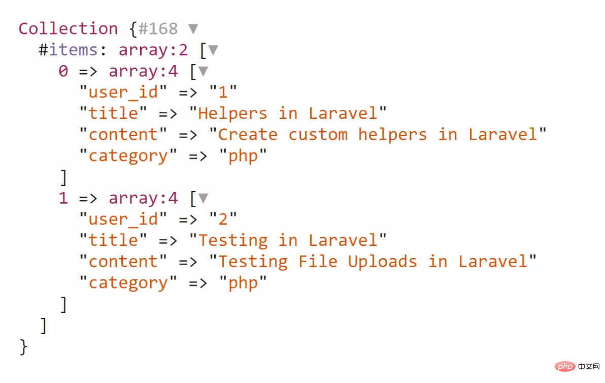 Quinze collections Laravel couramment utilisées (Collection)