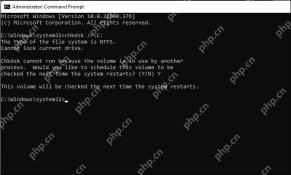 Win11 命令提示符确认下次重启时检查 C 盘