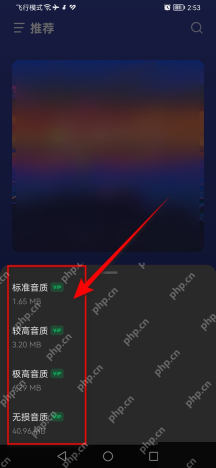汽水音乐怎么下载歌曲到手机按需选择音质界面