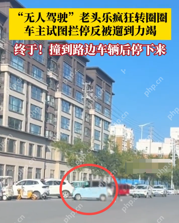 老头乐狂转圈女子想拦停被遛到力竭是怎么回事?详情介绍 - php中文网