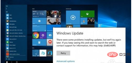 win10更新失败0x80240fff怎么办-windows运维-PHP中文网