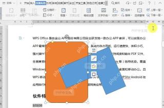 WPS如何将文档中插入的对象置于底层?结果检查