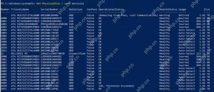 Win11怎么查看存储空间池的物理磁盘状态_故障盘定位方法 - php中文网