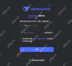 DeepSeek验证码登录注册界面