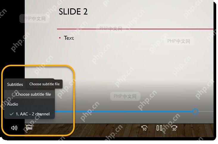 Microsoft Stream Transcript and captions 区域,显示 Generate 生成按钮和语言选择控件,用于生成自动字幕