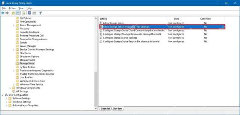 win10存储感知被管理员禁用怎么办_win10自动清理功能权限检查 - php中文网