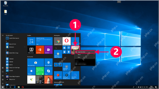 win10开始菜单怎么改成经典样式_win10开始菜单经典样式设置指南 - php中文网