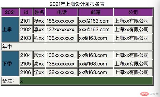 报名表图片