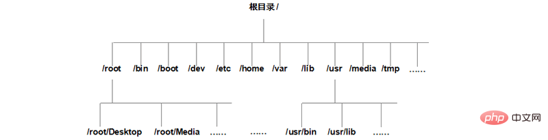 What is the structure of linux file system