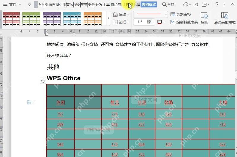 如何合并文档表格单元格?中间操作
