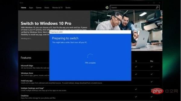 Is there any charge for upgrading to the professional version of win10?