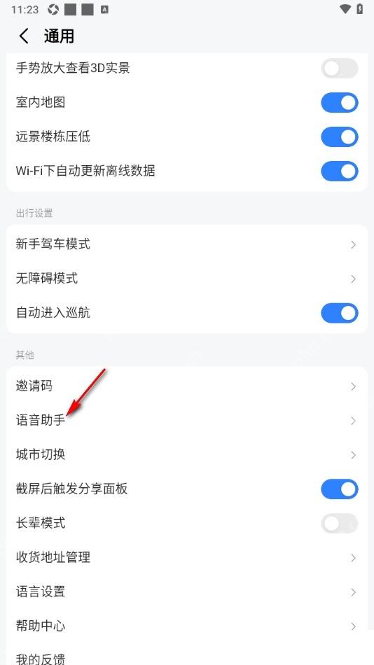 高德地图通用设置打开语音助手