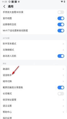 高德地图通用设置打开语音助手