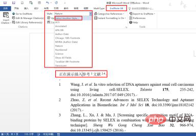 미주에서 참고문헌을 인용하는 방법