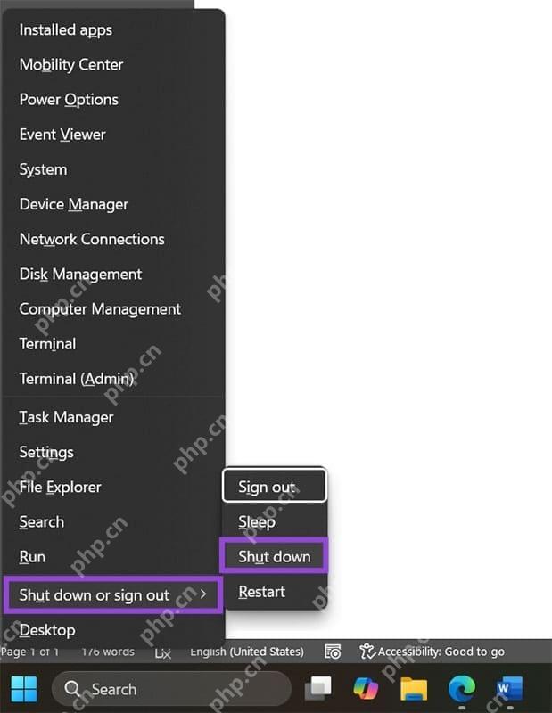 win11怎么用键盘关机_win11键盘快捷关机操作指南 - php中文网