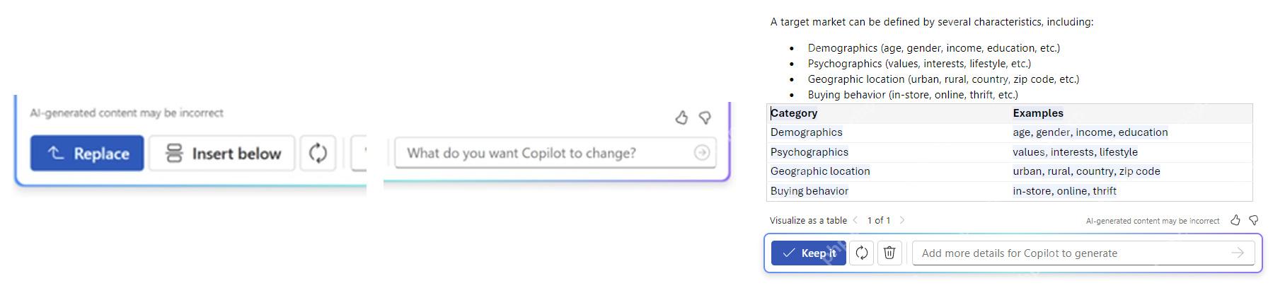 Word Copilot 使用插入到下方和继续输入提示词调整续写结果