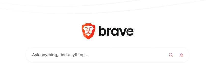 Brave Search 官方网页首页与搜索框