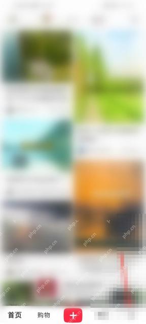 小红书我的页面入口,用于进入直播通知设置路径