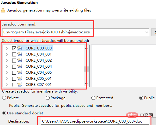 Comment utiliser Eclipse pour générer de la documentation Java