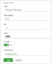 SharePoint 列表中 Add new item 打开单条记录录入表单