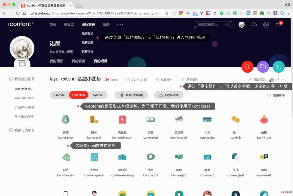 157491762590215layui custom font icon graphic tutorial layui custom font icon graphic tutorial