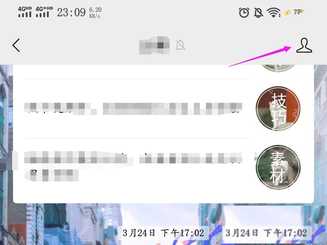 微信公众号聊天页更多入口