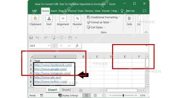 Excel 中生成蓝色下划线超链接并检查点击结果