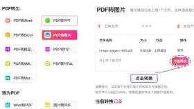 点击开始转换 PDF 图片