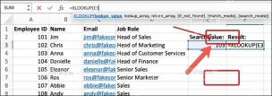 XLOOKUP 公式中选定 lookup_value 查找值单元格