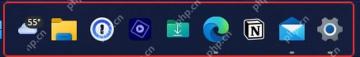ObjectDock Windows 底部 Dock 手动打开后的显示效果