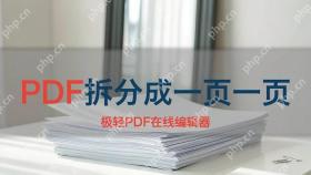 PDF怎么拆分成一页一页？拆完后怎么核对页数？
