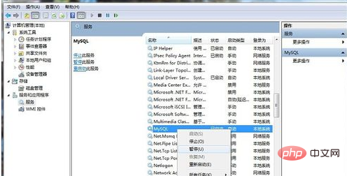 mysqlの起動方法