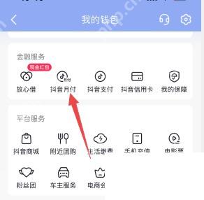 抖音钱包页抖音月付入口
